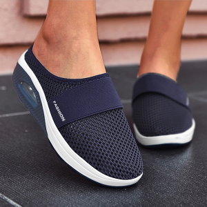 Orthopädische Sandalen Keilpantoffeln - Dunkelblau