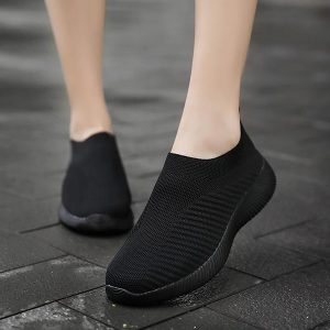 Reite Füße Schuhe Leichte Turnschuhe - Schwarz