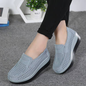 Orthopädische Wildlederschuhe Für Frauen Mit Breiten Füßen - Stil 3 Grau