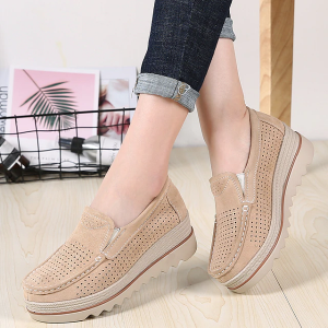 Orthopädische Wildlederschuhe Für Frauen Mit Breiten Füßen - Stil 4 Braun