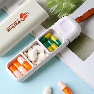 Tragbare Mini-Pillenbox Kleiner Medikamentenbehälter