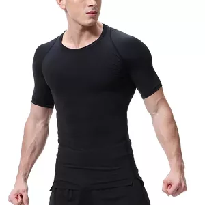 Sport-T-Shirt, Lauf-T-Shirt, Kompressions-T-Shirt, schnelltrocknendes T-Shirt, Herren Kurzarm