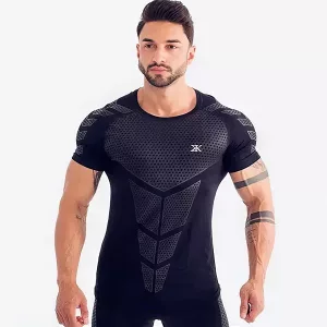 Fitnessstudio-T-Shirt, Sport-T-Shirt, Kompressions-T-Shirt, Trainings-T-Shirt, Fitness-T-Shirt