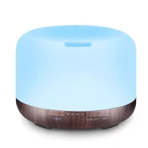 Luftbefeuchter Aroma-Diffusor mit Fernbedienung - Dunkles Holz