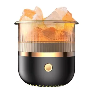 Kristallsalz-Luftbefeuchter USB Aroma Diffusor - Schwarz