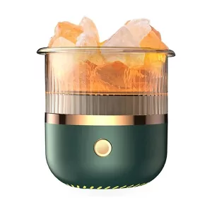 Kristallsalz-Luftbefeuchter USB Aroma Diffusor - Grün