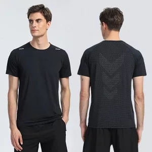 Herren T-Shirt, Fitness T-Shirt, Sport T-Shirt, Laufshirt, Trainingsshirt, Schnell trocknendes T-Shirt, Atmungsaktives T-Shirt