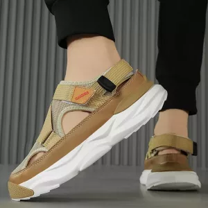 Plateausandalen, Herrensandalen, Freizeitschuhe, Freizeitsandalen