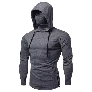 Sweatshirt, Herren Kapuzenpullover, Turnhallen-Kapuzenpullover, Herren Sweatshirt, Sportkapuzenpullover, Kapuzenpullover mit Maske