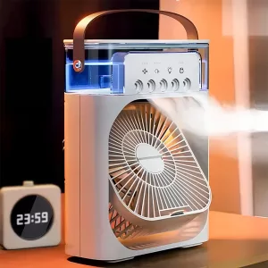 Luftbefeuchter, Nebelventilator, Luftkühler, Luftkühlventilator, Luftbefeuchterventilator, USB-Kühlventilator, Nachtlicht-Luftbefeuchter