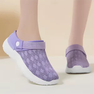 Damen-Hausschuhe, Damenschuhe, Schlupfschuhe, Sommerschuhe, Freizeitschuhe, Mesh-Schuhe, atmungsaktive Schuhe, Sommerschlappen