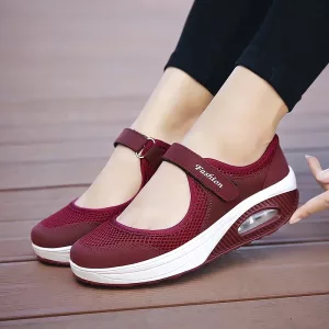 Damen Sandalen, Plateausandalen, Sommerschuhe, Sommer Sandalen, Mesh Sandalen, Freizeitsandalen