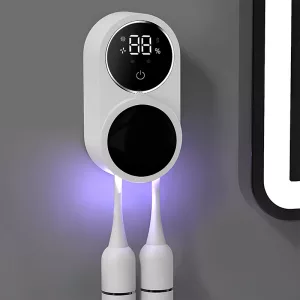 Zahnbürstenhalter, elektrischer Zahnbürsten-Sanitizer, UV-Zahnbürsten-Sterilisator, Zahnbürsten-Sterilisator, Zahnbürsten-Desinfektion, UV-Zahnbürsten-Reiniger