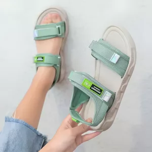 Damen Sandalen, Plateausandalen, Sommerschuhe, bequeme Sandalen, Strandsandalen, Sandalen mit dicker Sohle, rutschfeste Sandalen
