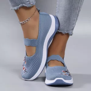 Damen Freizeitschuhe zum Hineinschlüpfen mit elastischem Band