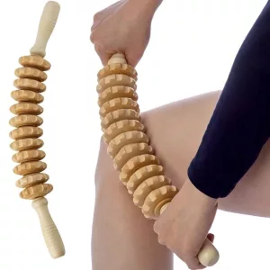 Gebogener Holz-Massage-Roller Lymphdrainage-Werkzeug