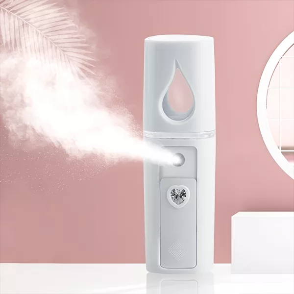 Gesichtsdampfer, Gesichtssprüher, Hautdampfer. Handgehaltener Gesichtsdampfer, Gesichtsbefeuchter, Hautbefeuchter, Nano-Gesichtsdampfer, tragbarer Gesichtsdampfer