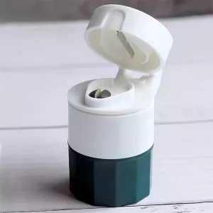 Tablettenteiler, Tablettenmörser, Tablettenzerkleinerer, Tablettenschneider, Tablettendose, Tablettenetui, Tablettenbehälter