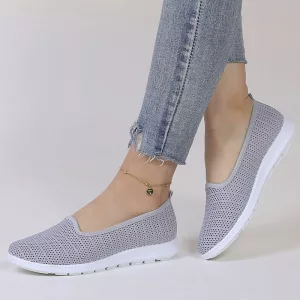 Damenschuhe, Sommerschuhe, Damenflats, Mesh-Flats, atmungsaktive Schuhe, Sommerflats