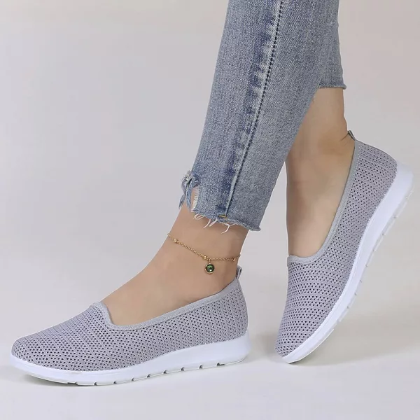 Damenschuhe, Sommerschuhe, Damenflats, Mesh-Flats, atmungsaktive Schuhe, Sommerflats