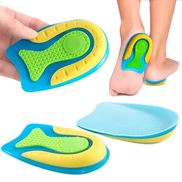 Gel-Fersenkissen, Fersensporn-Einlage, Gel-Einlegesohlen, Fersensporn-Polster, Gel-Einlagen