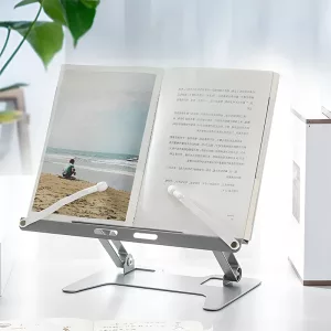 Buchständer, Buchhalter, Laptopständer, Handyhalter, Leseständer, verstellbarer Buchständer