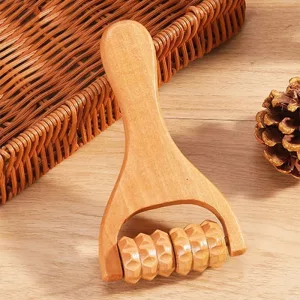 Massage-Roller, Handroller, Holzroller, handgehaltener Massage-Roller