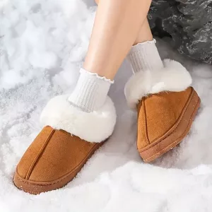 Damen Schneestiefel, Winterstiefel, UGG Schneestiefel, Schneestiefel mit dicker Sohle, flauschige Stiefel