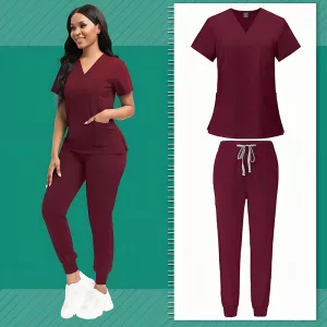 Kittel, Kittel-Set, Krankenschwester-Uniform, Damen-Kittel-Set, Krankenhausuniform, Klinikuniform