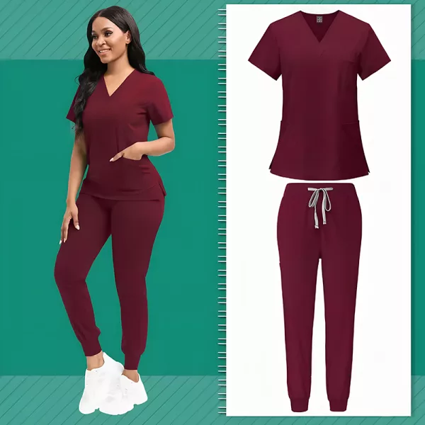 Kittel, Kittel-Set, Krankenschwester-Uniform, Damen-Kittel-Set, Krankenhausuniform, Klinikuniform