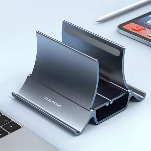 Laptopständer, vertikaler Laptopständer, Laptophalter, Laptopständer für Schreibtisch, vertikaler Laptophalter