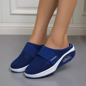 Orthopädische Sandalen Keilpantoffeln - Blau