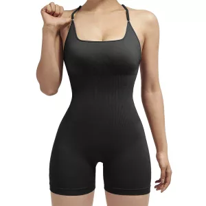 Damen Jumpsuit, Damen Overall, Fitness Jumpsuit, Rückenfreier Jumpsuit, Yoga Jumpsuit, Sport Jumpsuit