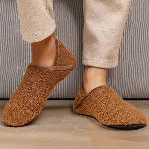 warme Hausschuhe, Fleece-Hausschuhe, Baumwoll-Hausschuhe, rutschfeste Hausschuhe, Herren-Fleece-Hausschuhe