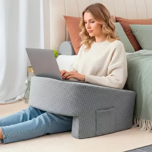 Rückenlehnenkissen, Rückenlehnenkissen mit Armlehnen, Lesekissen, TV-Kissen, Lesekissen