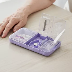 Tablettenteiler, Tablettenbox, Tablettenteiler, Tablettenaufbewahrungsbox, Tablettenetui, Medikamententeiler