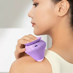 Massageball, Vibrationsmassagegerät, Massager zur Schmerzlinderung, Massagegerät mit Saugnapf