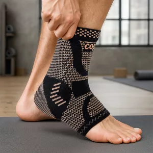Knöchelbandage, Knöchel-Kompressionshülse, Knöchelstütze, Knöchelstützbandage, Knöchelbandage bei Verstauchung