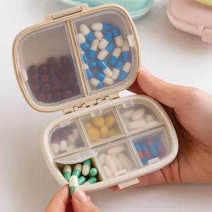 Pillendose, Pillenbox, Pillenbehälter, Mini-Pillendose, Pillendosen-Organizer, Pillenaufbewahrungsbox