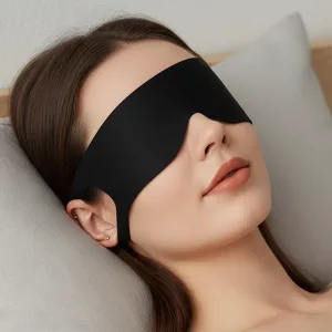 Schlafmaske, Baumwoll-Schlafmaske, Schlafblende, Augenbinde zum Schlafen, verdunkelnde Augenmaske, Reiseschlafmaske, weiche Schlafmaske