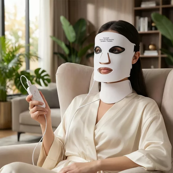 LED-Maske, LED-Gesichtsmaske, Rotlichttherapie-Maske, Lichttherapie-Maske, LED-Gesichtsmaske Lichttherapie