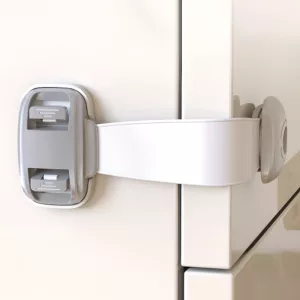 Schubladensicherheitsriegel, selbstklebender Sicherheitsriegel, Schranksicherung