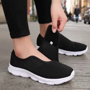 Schuhe mit weiter Passform, Slip-On-Sneaker, Mesh-Slip-On-Sneaker, orthopädische Schuhe
