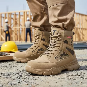 Sicherheitsschuhe, unzerstörbare Stiefel, Arbeitsschuhe mit Stahlkappe, Sicherheitsschuhe, taktische Stiefel