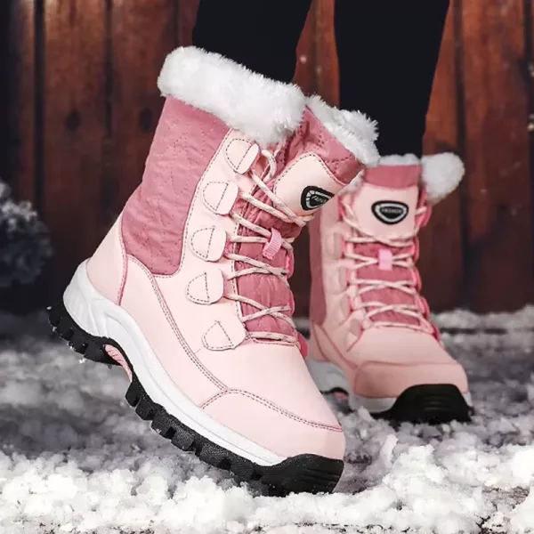 Winter-Schneestiefel, wasserdichte Schneestiefel, isolierte Stiefel, Winterstiefel zum Hineinschlüpfen