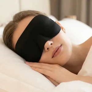 Schlafmaske, 3D-Schlafmaske, Schlafblende, Augenbedeckung zum Schlafen, lichtundurchlässige Augenmaske, Reiseschlafmaske, weiche Schlafmaske