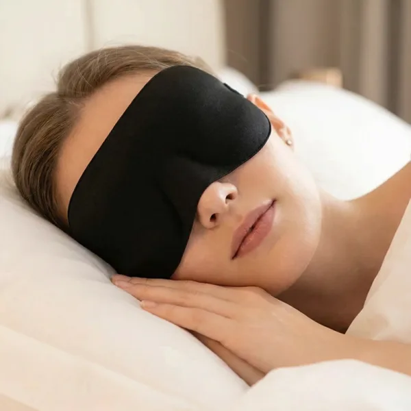 Schlafmaske, 3D-Schlafmaske, Schlafblende, Augenbedeckung zum Schlafen, lichtundurchlässige Augenmaske, Reiseschlafmaske, weiche Schlafmaske