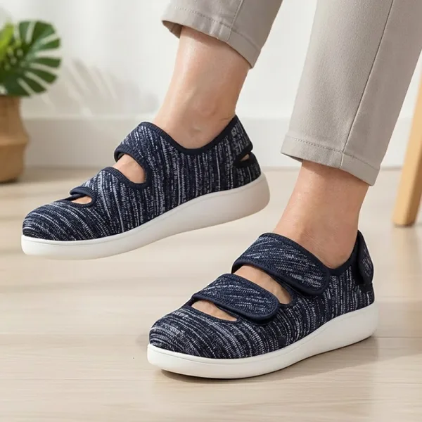 Schuhe mit weiter Passform, Slip-On-Sneaker, Mesh Slip-On-Sneaker, orthopädische Schuhe