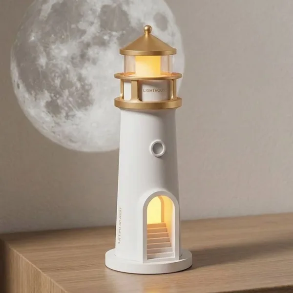 LED-Nachtlicht, Leuchtturmlampe, moderne Tischlampe, moderne Nachttischlampe, Nachtlicht mit Bewegungssensor