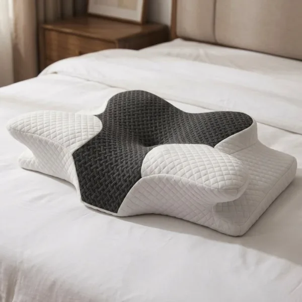 Nackenstützkissen, ergonomisches Kissen, Memory-Schaum-Kissen, Halswirbelkissen, orthopädisches Kissen
